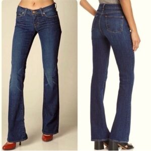 J Brand Mid-Rise Bootcut Jeans Women’s Sz 29 Dark Blue Stretch Denim